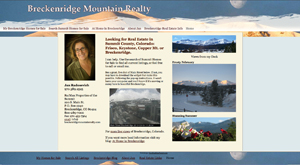 Breck Mountain Realty home page, designed by Limitless Idea Project